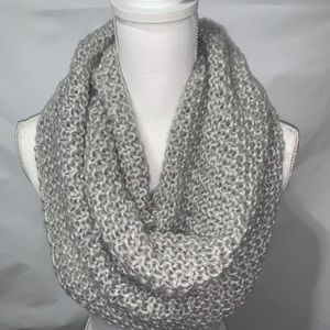 Express Silver with Metallic Infinity Scarf. NWT